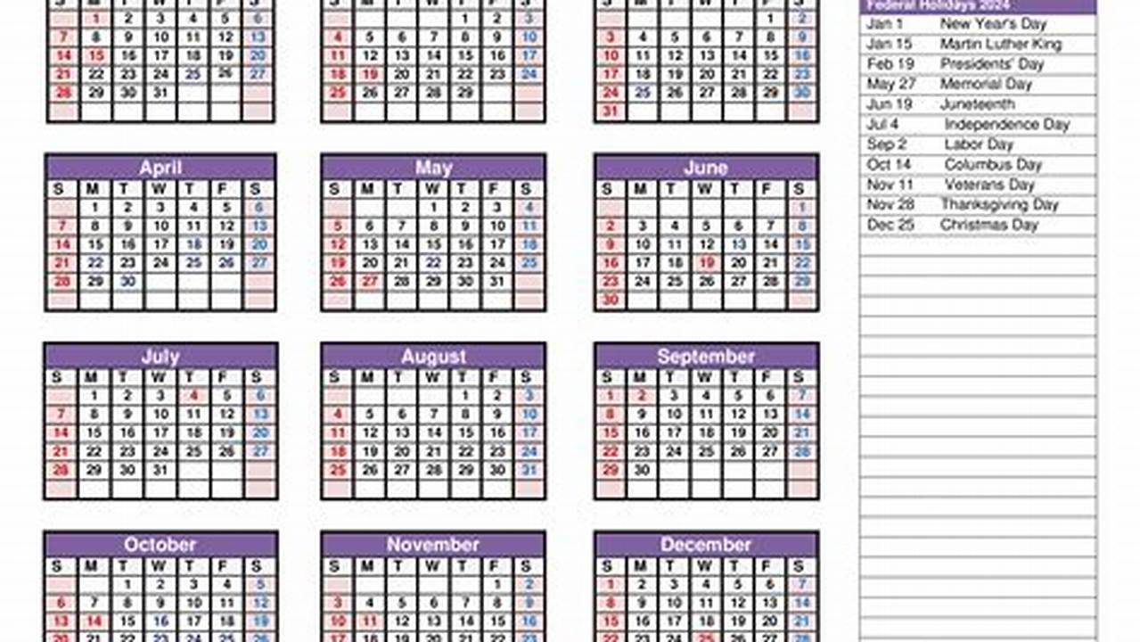 2024 Calendar Images Pdf One Page