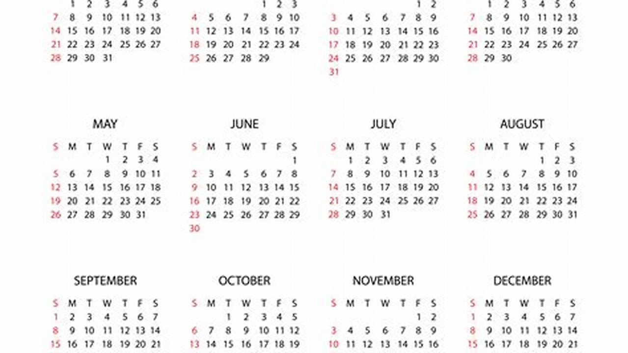 2024 Calendar Png