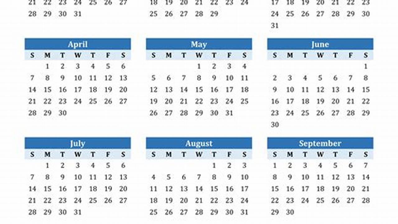 2024 Calendar Printable General Blue Earth