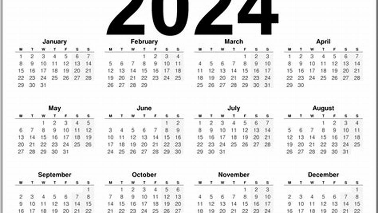 2024 Calendar Printable Uk Word Freebies