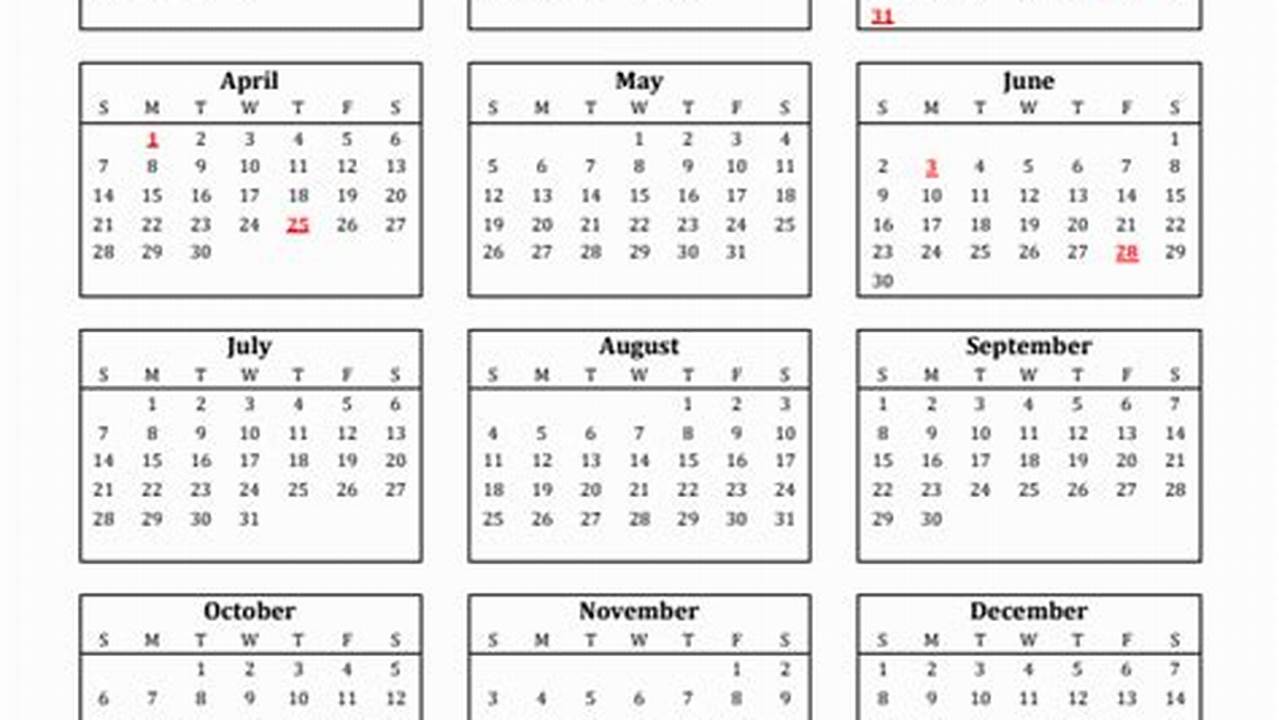 2024 Calendar Printable With Holidays Nz
