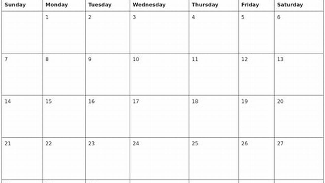 2024 Calendar Template April Calendar 2024