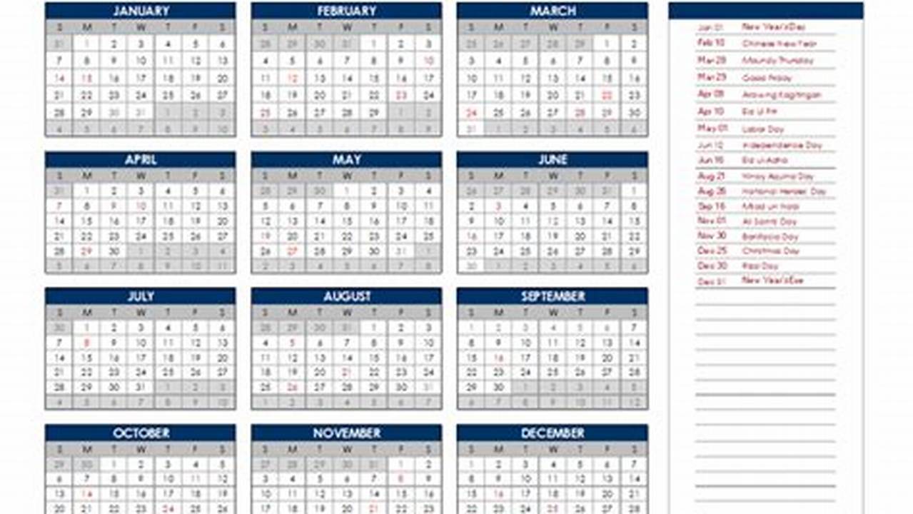 2024 Calendar Template Philippines Calendars