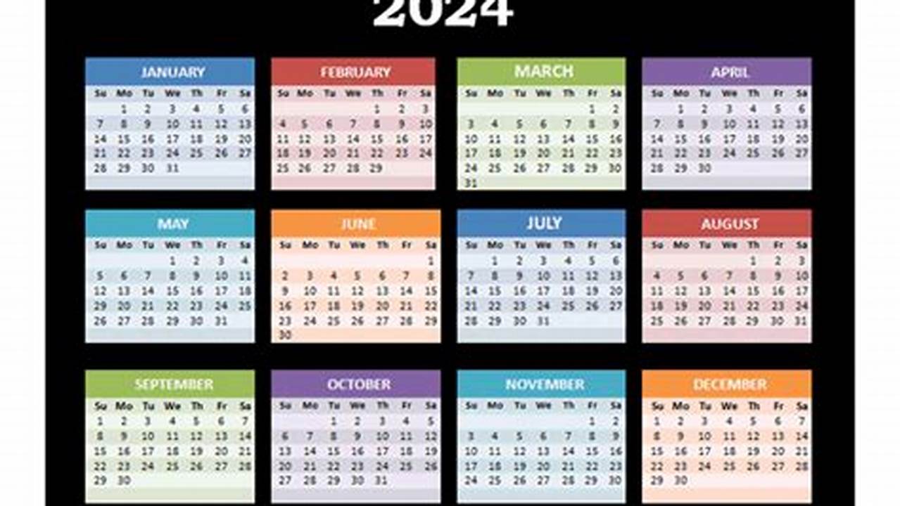 2024 Calendar Template Powerpoint Free Downloads
