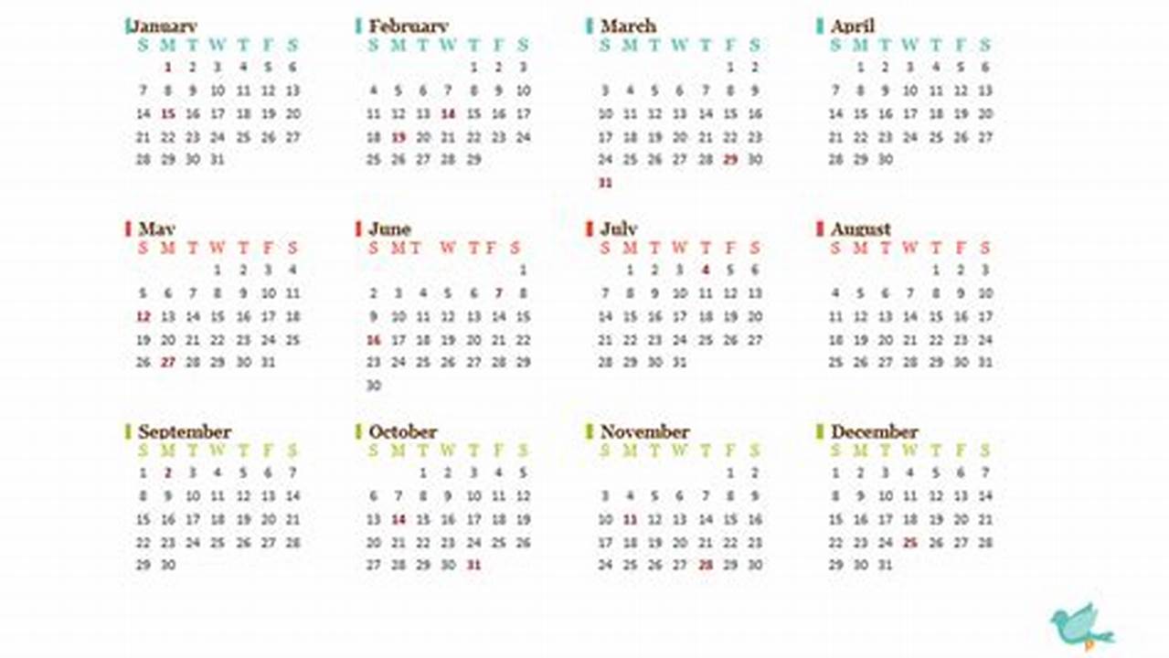 2024 Calendar Template Word Editable Template