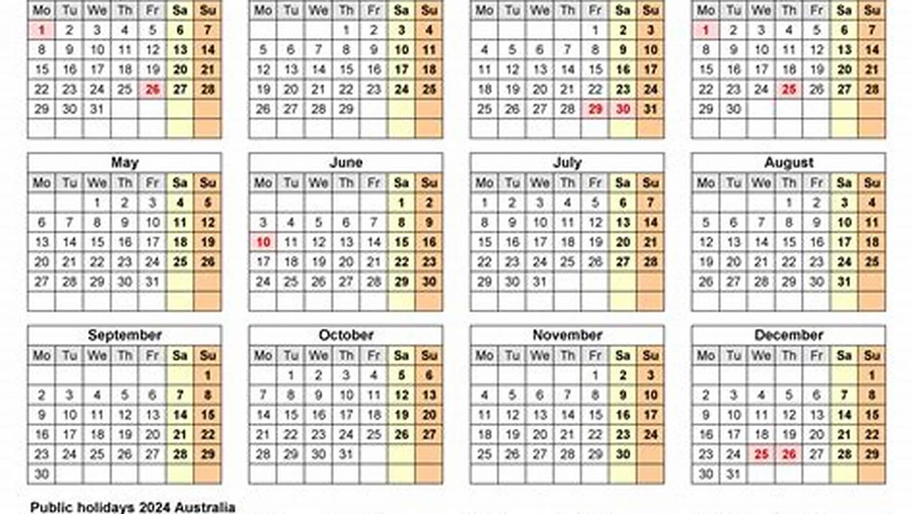 2024 Calendar Victoria Public Holidays 2024
