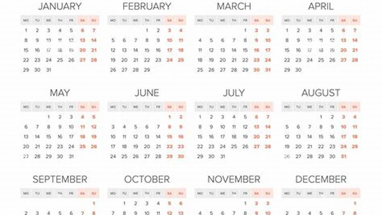 2024 Calendar Week Starting Monday Motivational Wallpaper