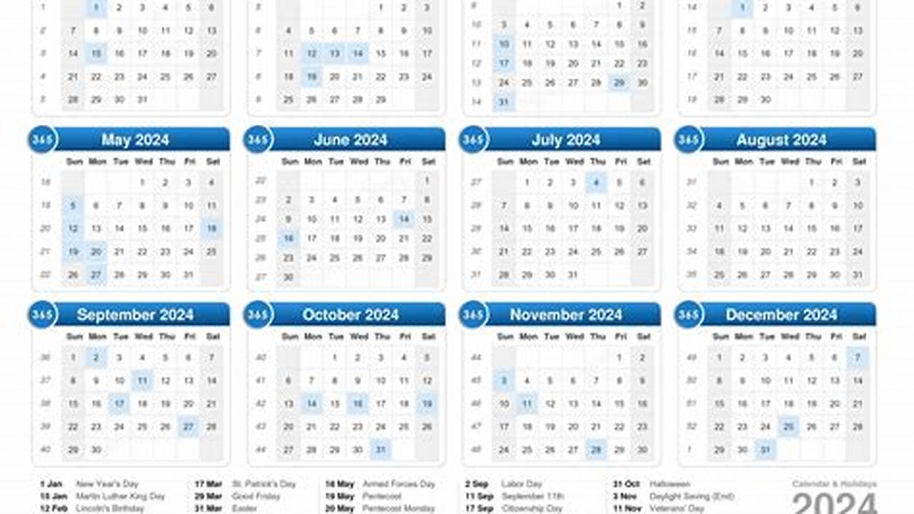 2024 Calendar With Calendar Weeks Calculator Online