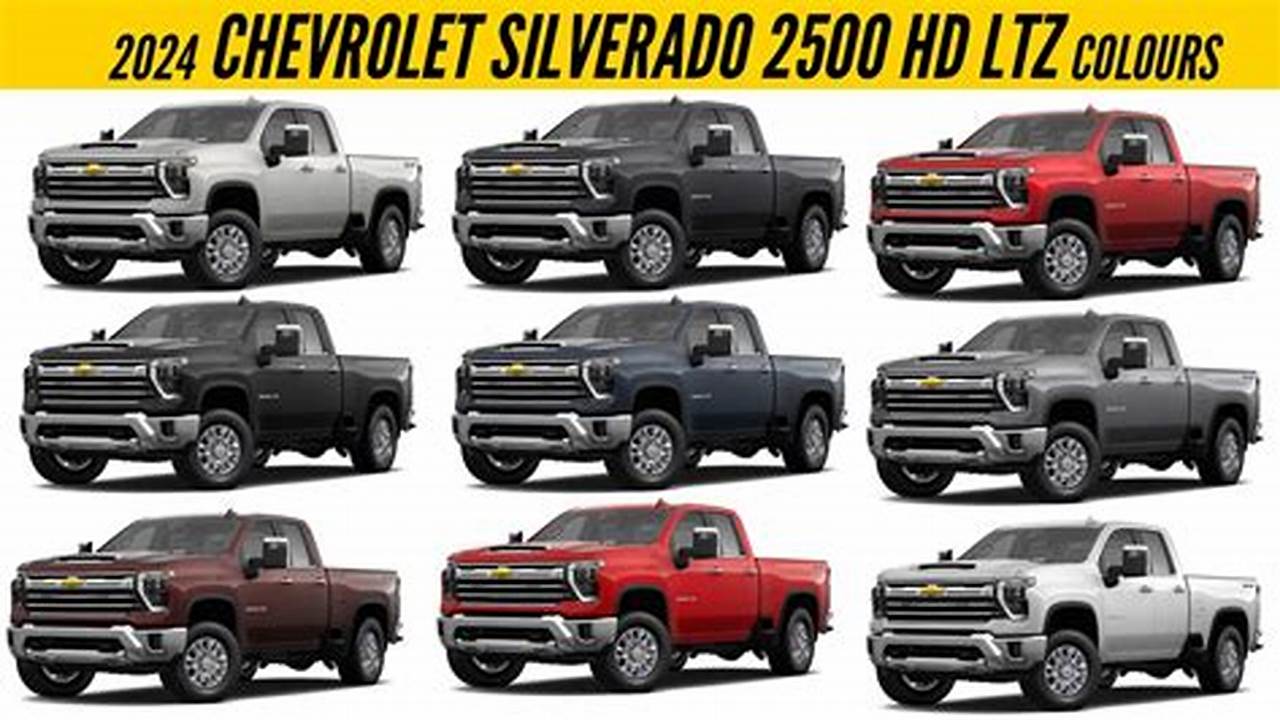 2024 Chevy Silverado 2024 Exterior Colors