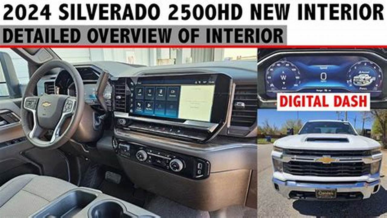 2024 Chevy Silverado Interior, The Photos Show A Massively Revamped Interior That Borrows A Lot From The Refreshed 2022 Silverado., 2024