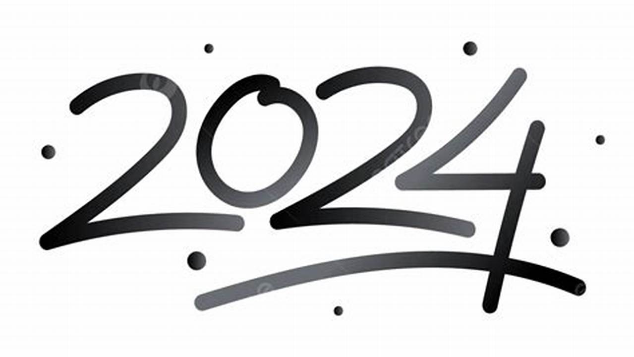 2024 Clipart Black And White