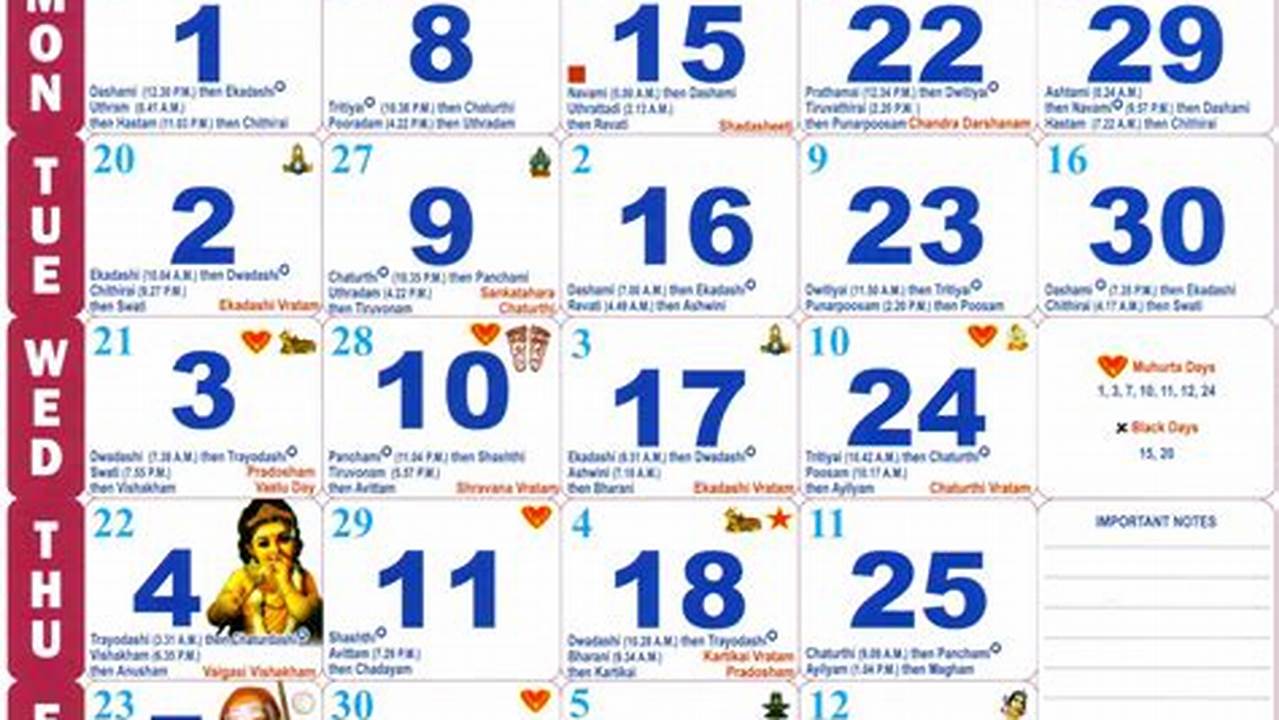 2024 December Calendar Tamil Free Download
