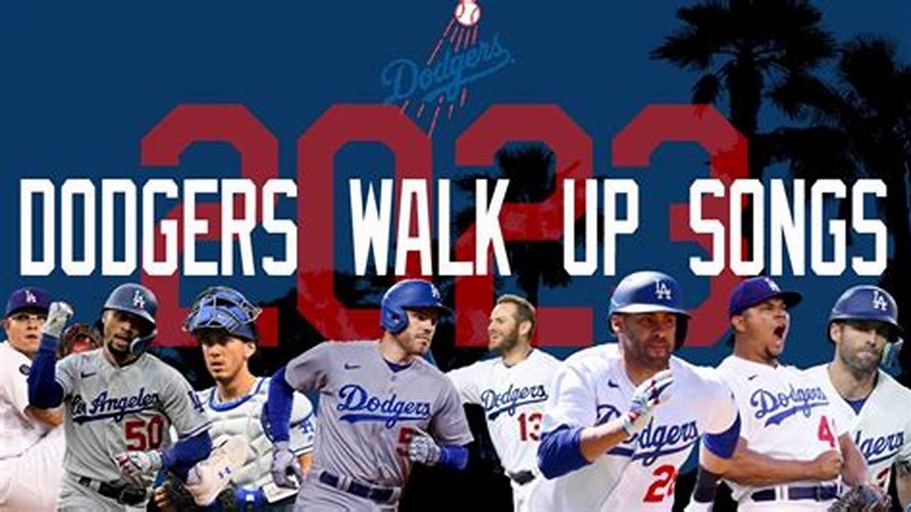 2024 Dodgers Walk Up Songs
