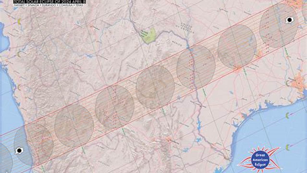 2024 Eclipse Duration Map