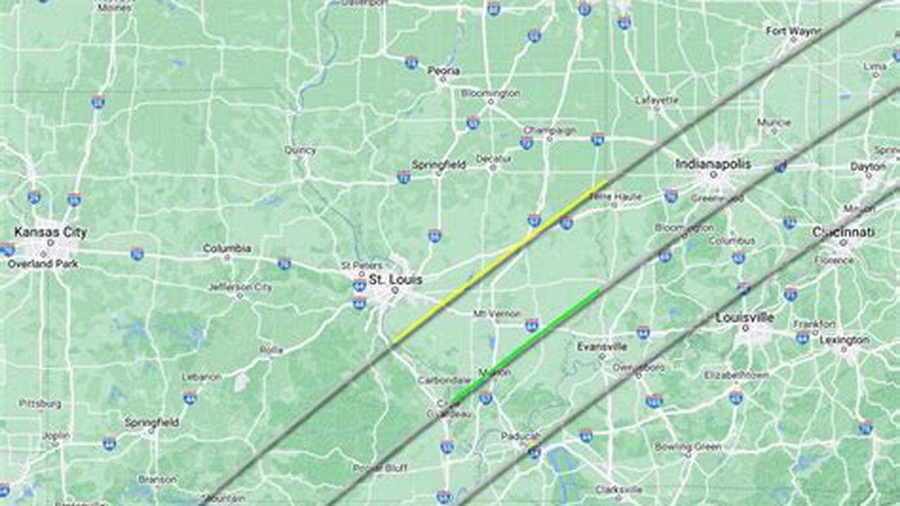 2024 Eclipse Map Illinois