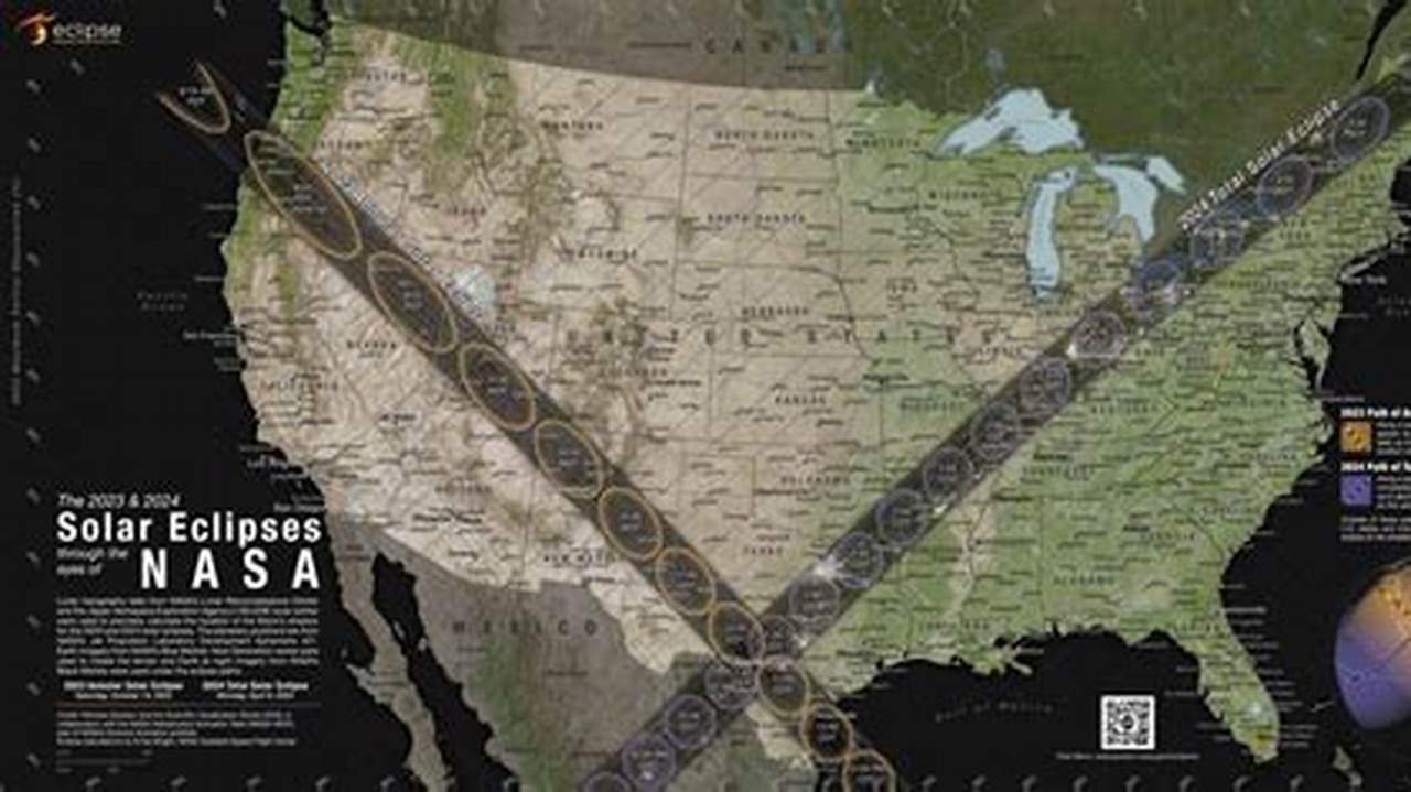 2024 Eclipse Map Nasa