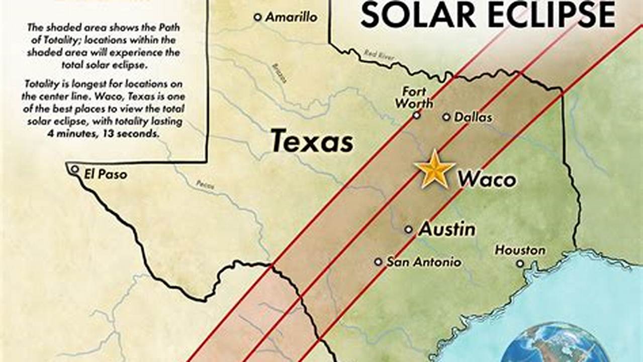 2024 Eclipse Map Texas