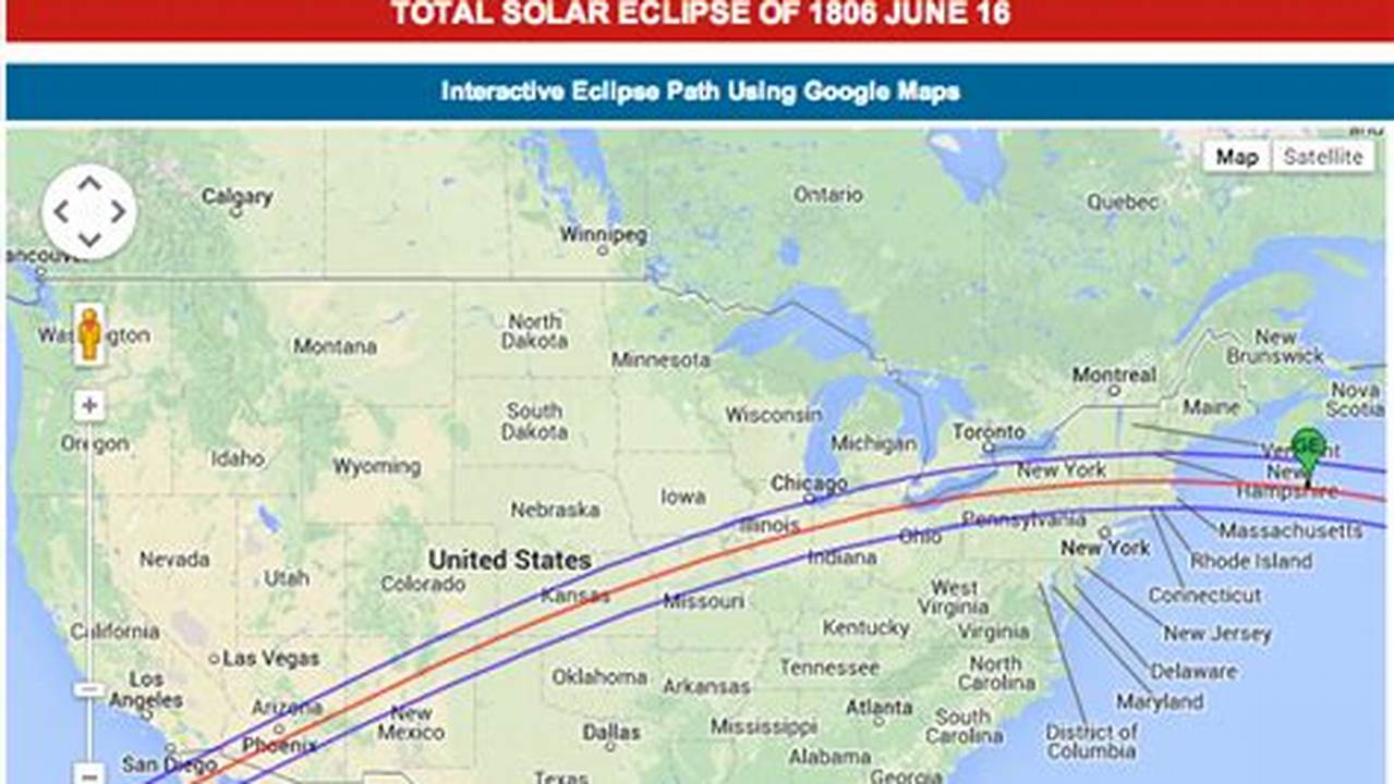 2024 Eclipse Path Interactive Map