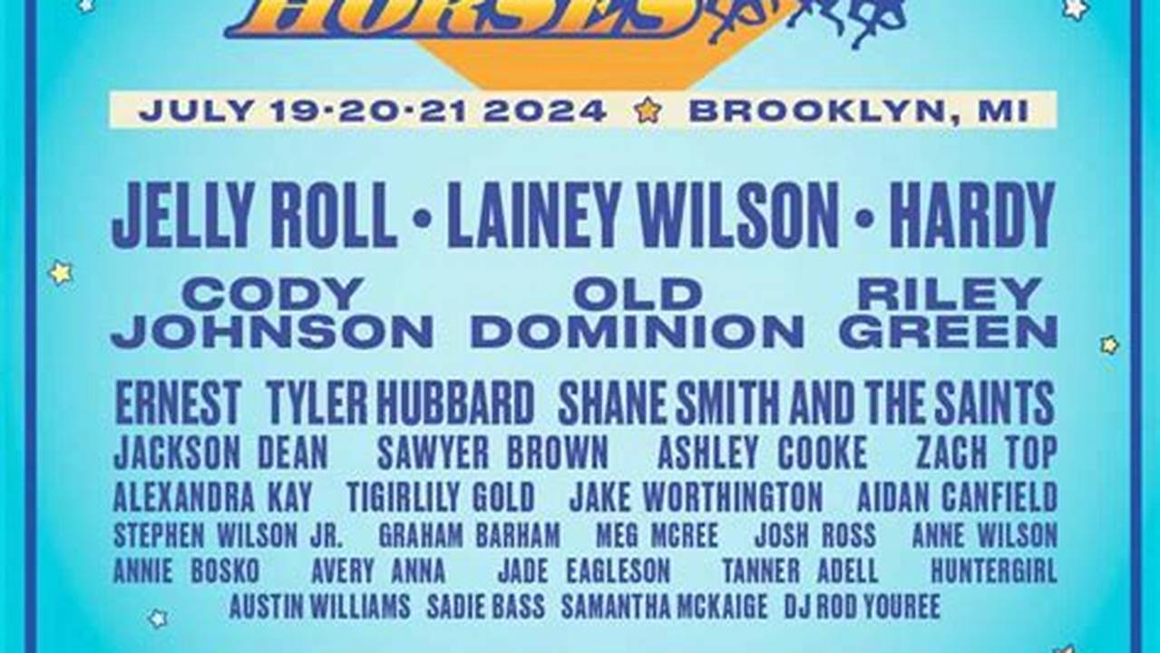 2024 Faster Horses Lineup