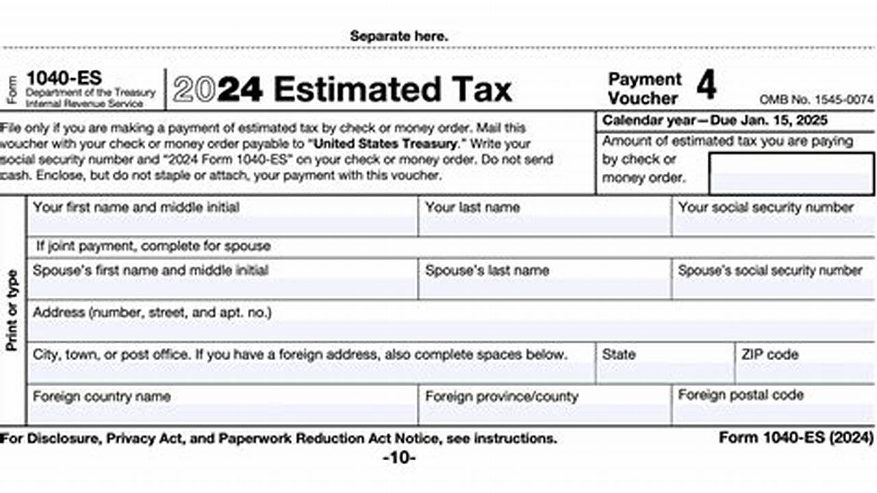 2024 Form 1040-Es