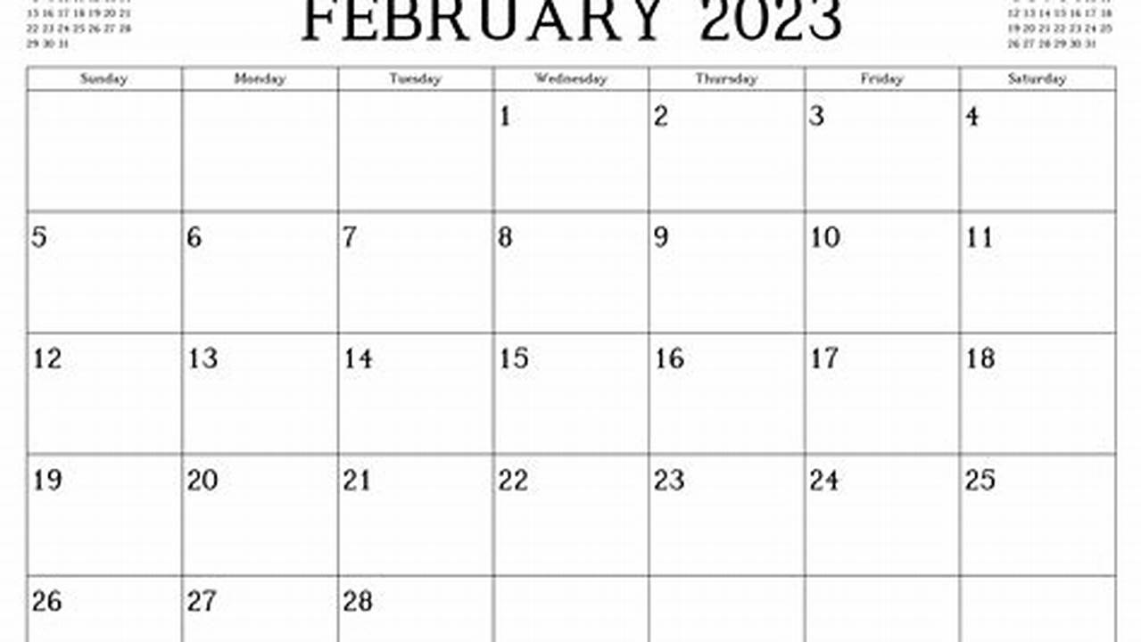2024 Free Calendar To Print 2023 February