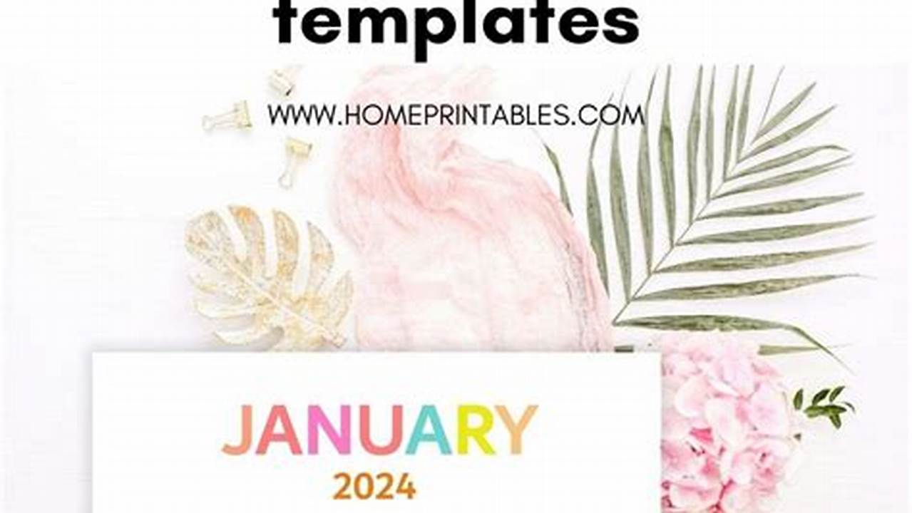 2024 Free Calendars Printable And Editable Template Word