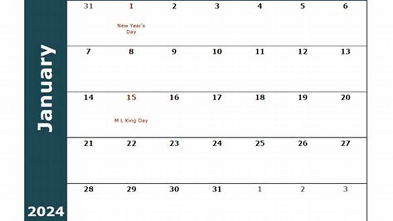 2024 Free Calendars To Print By Month Template Microsoft Word