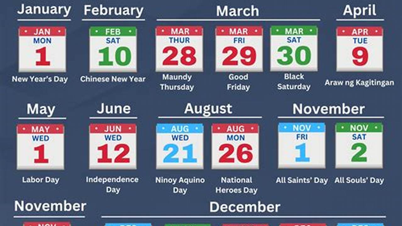 2024 Holiday Calendar Philippines Official Gazette List