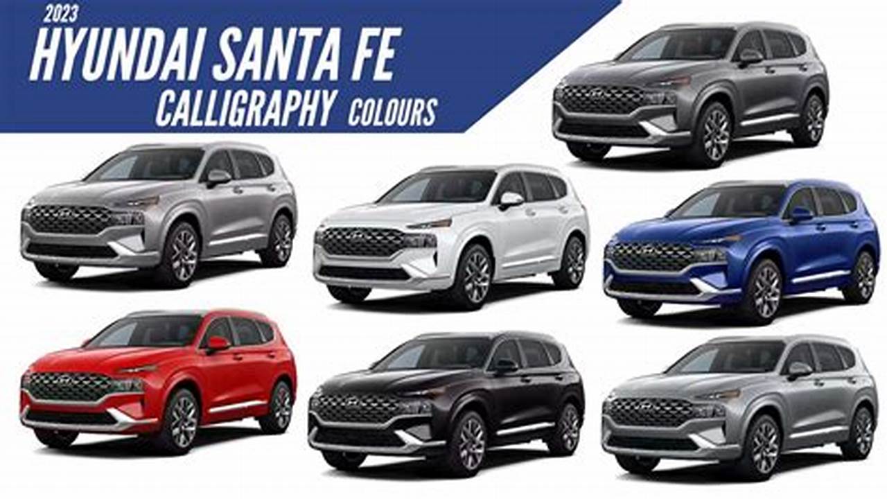 2024 Hyundai Santa Fe Calligraphy Colors
