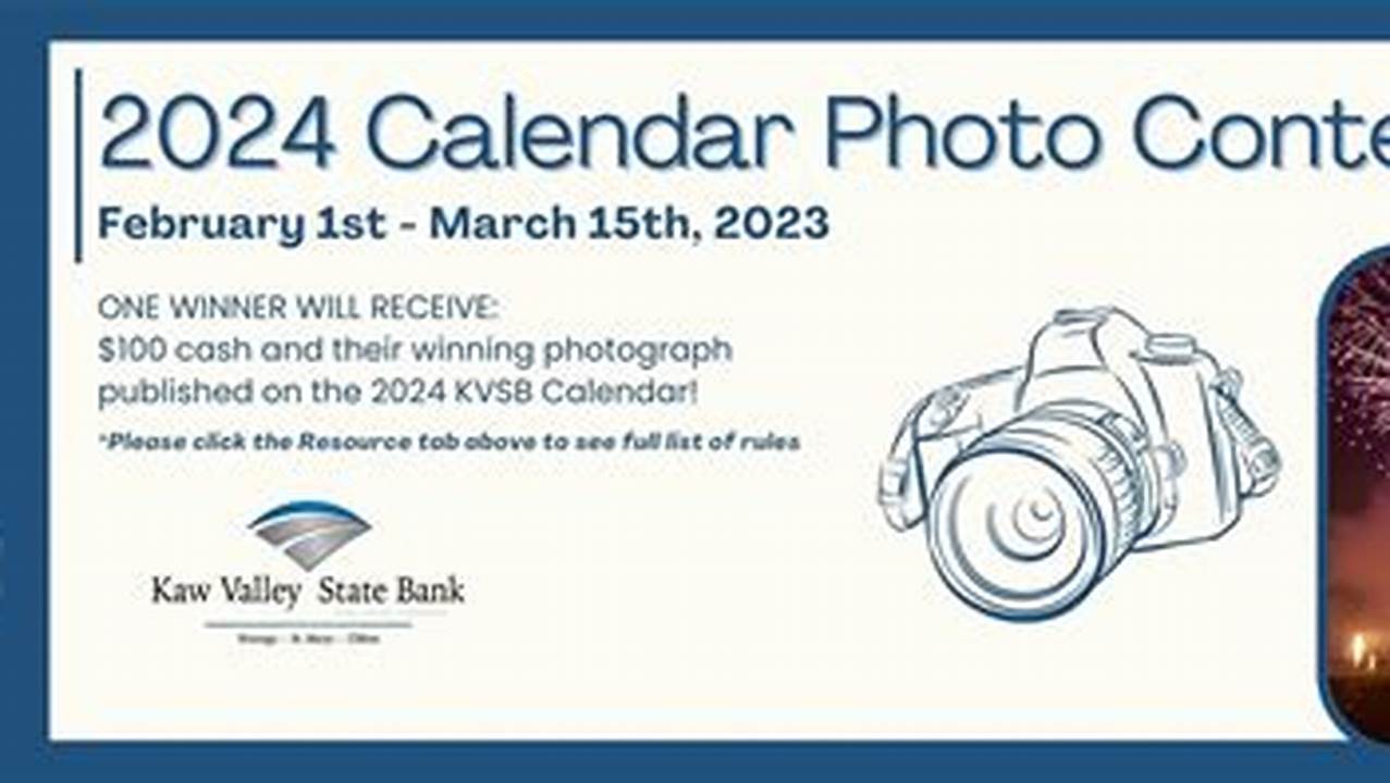 2024 January Calendar Photo Contest Date