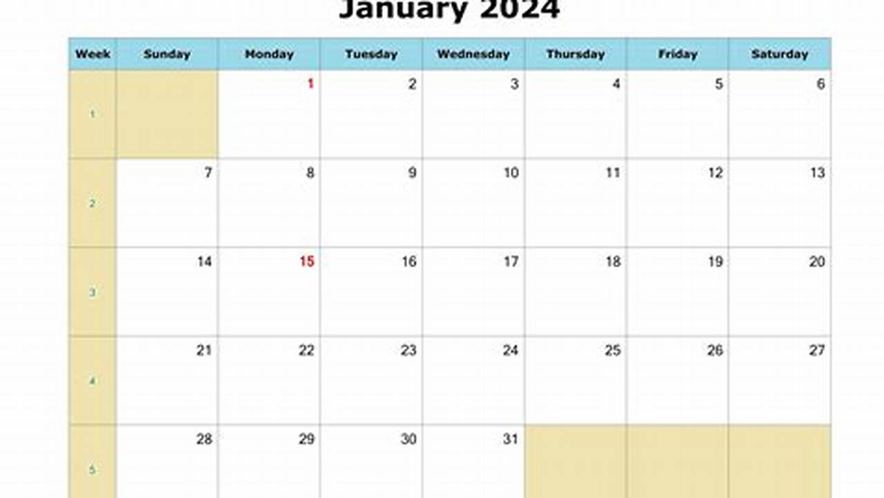 2024 January Calendar Printable Homemade Coupons