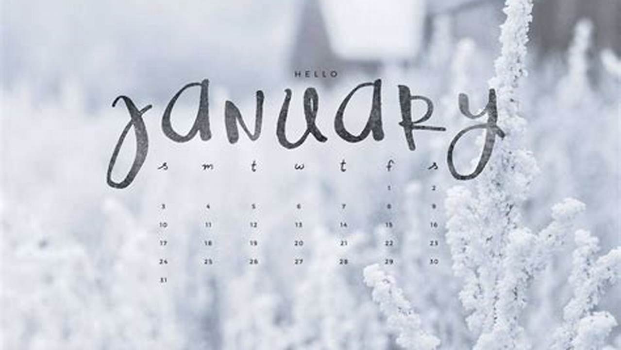 2024 January Calendar Wallpaper Ideas