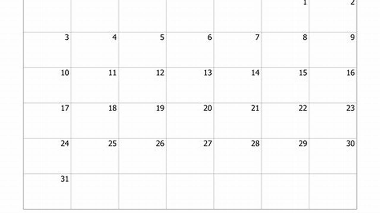 2024 March Calendar Blank Download Aadhar
