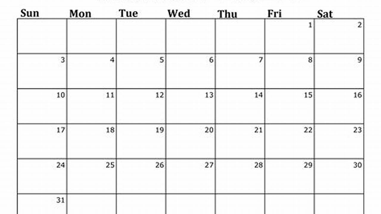 2024 March Calendar Printable Free Template 2020