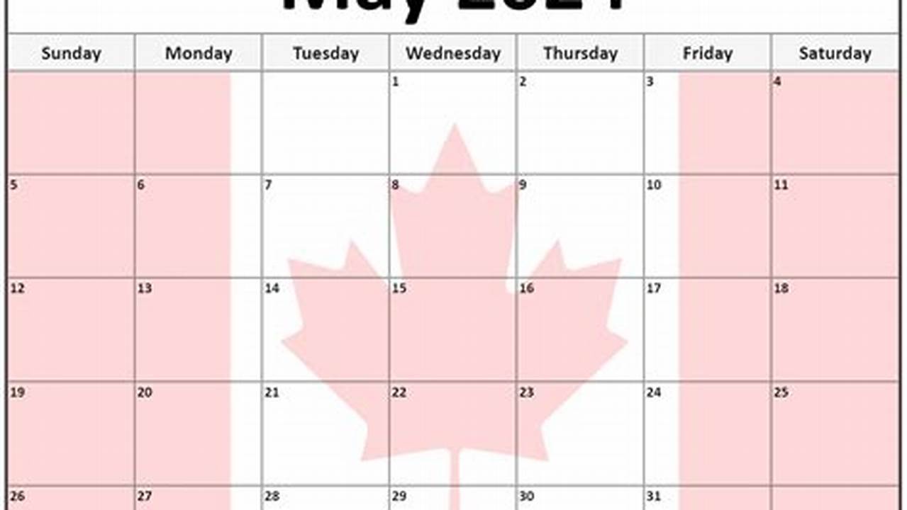 2024 May Calendar With Holidays Canada 2024