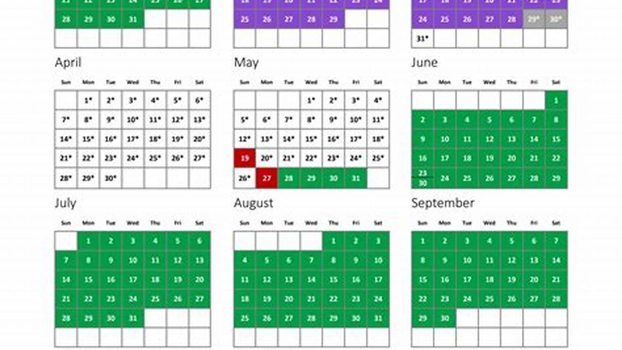 2024 Methodist Liturgical Color Calendar