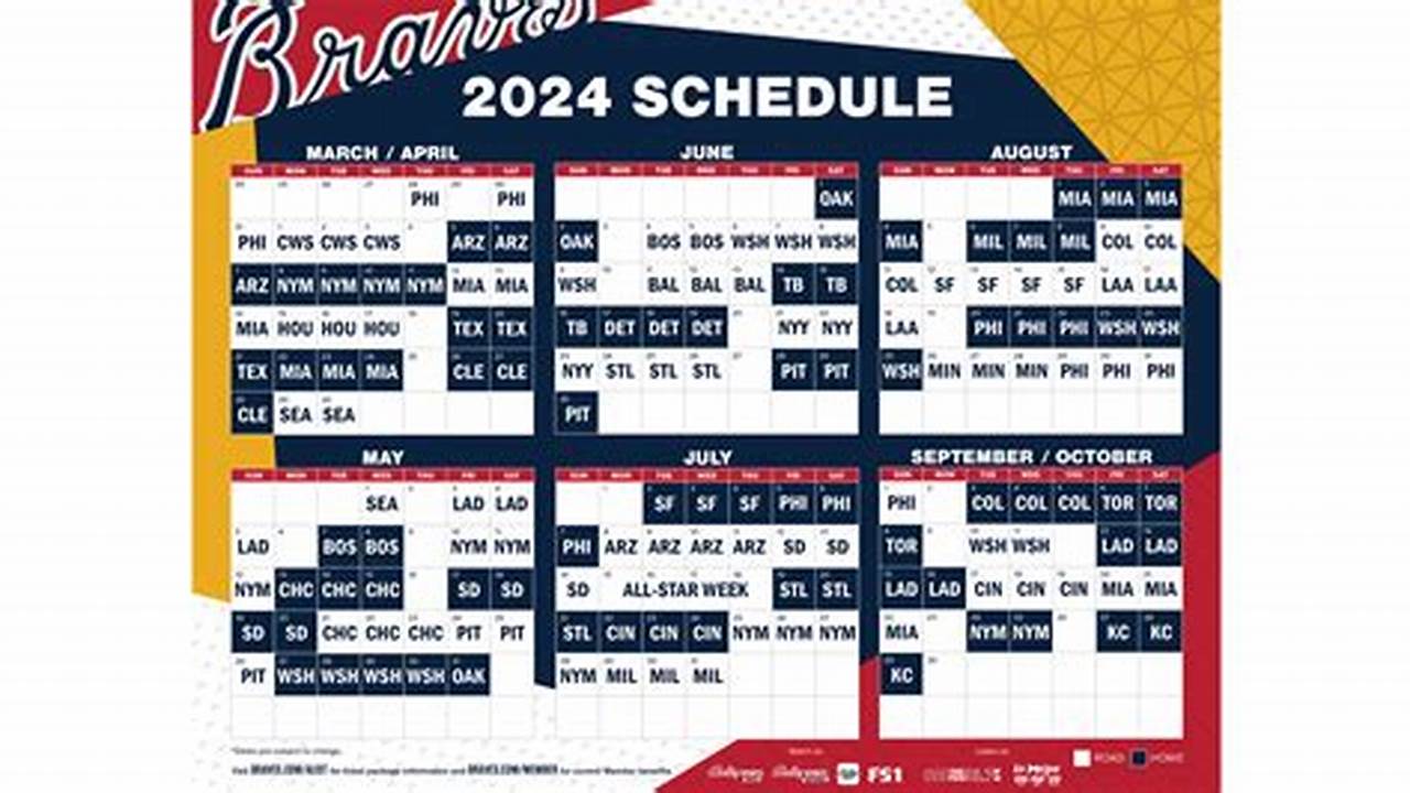 2024 Mlb Schedule Atlanta Braves