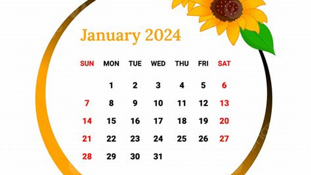 2024 Monthly Calendar Png Free Images