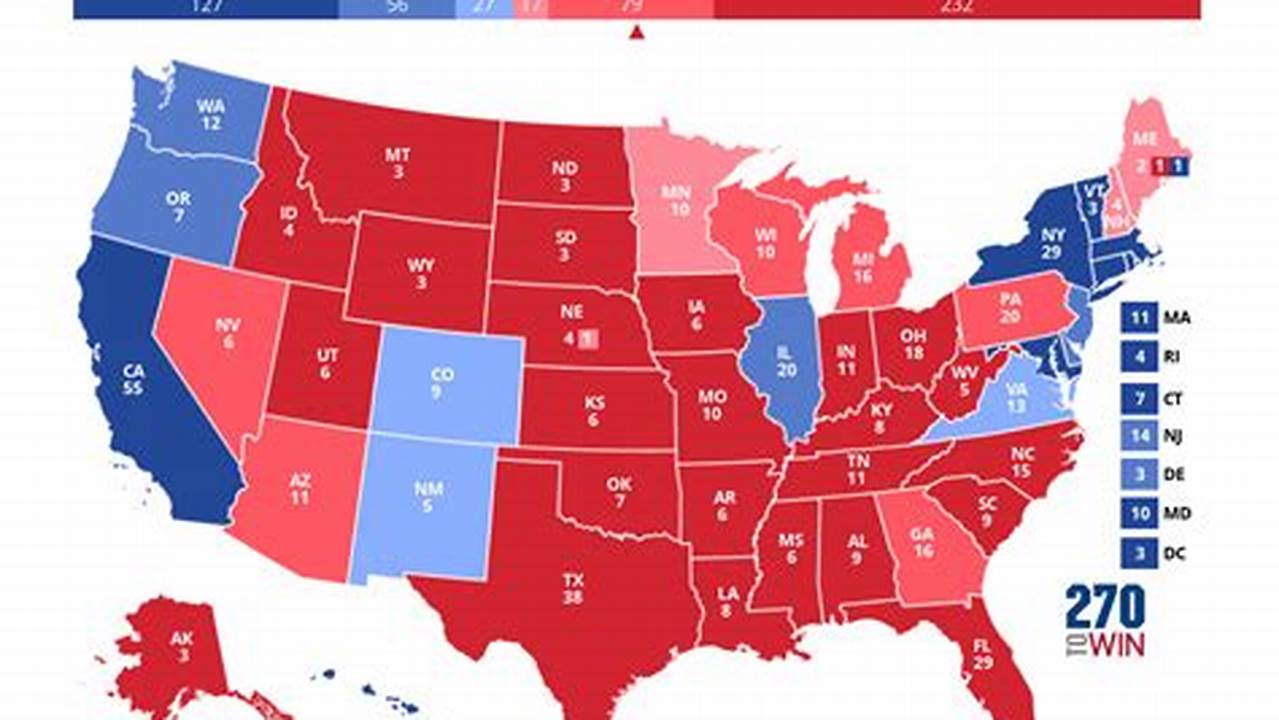 2024 Presidential Election Polls Today Map