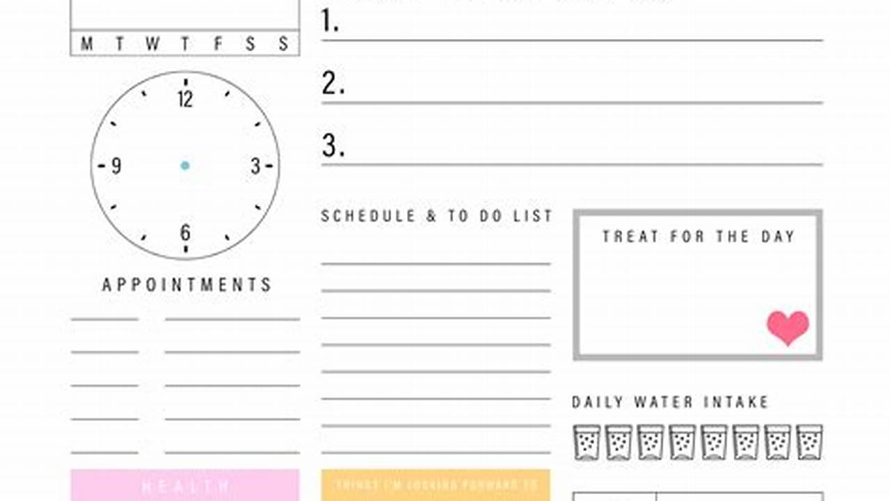 2024 Printable Calendar Free Daily Planner Pages