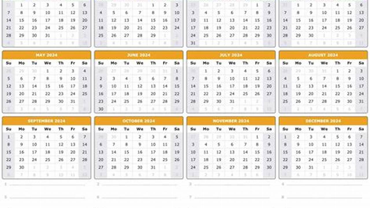 2024 Printable Keyboard Calendar Sheet