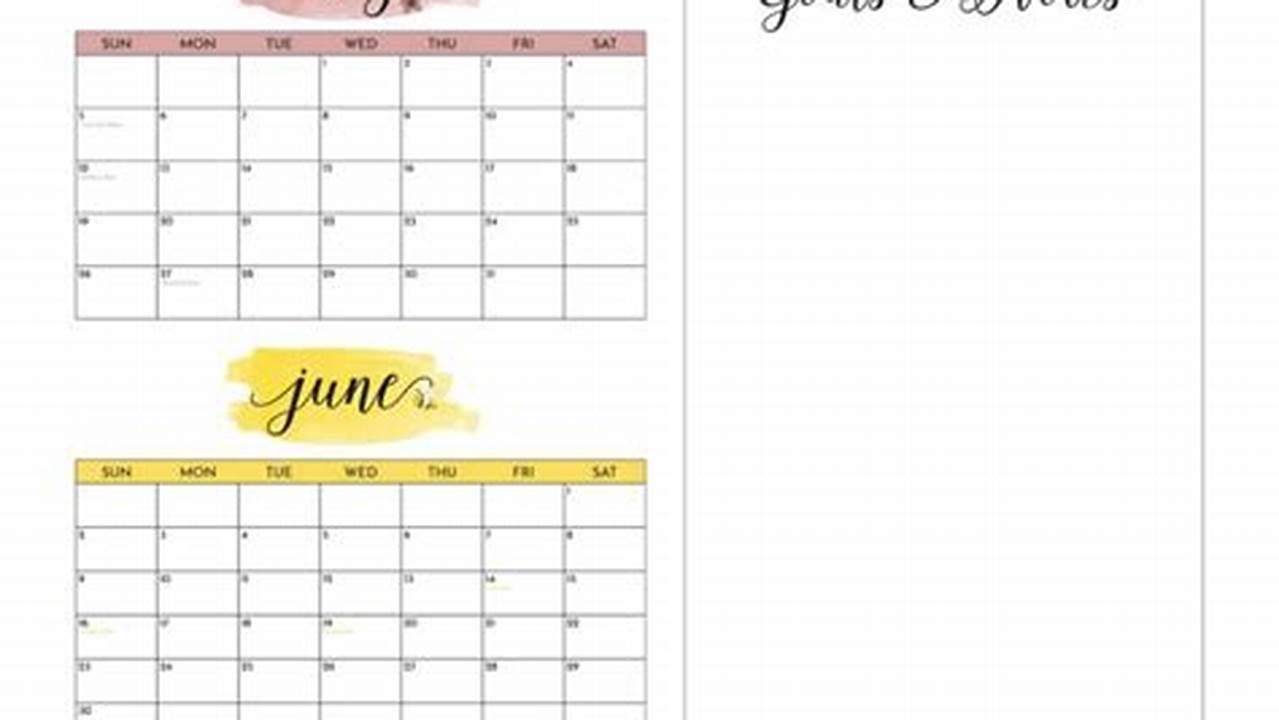 2024 Printable Summer Calendar - Free