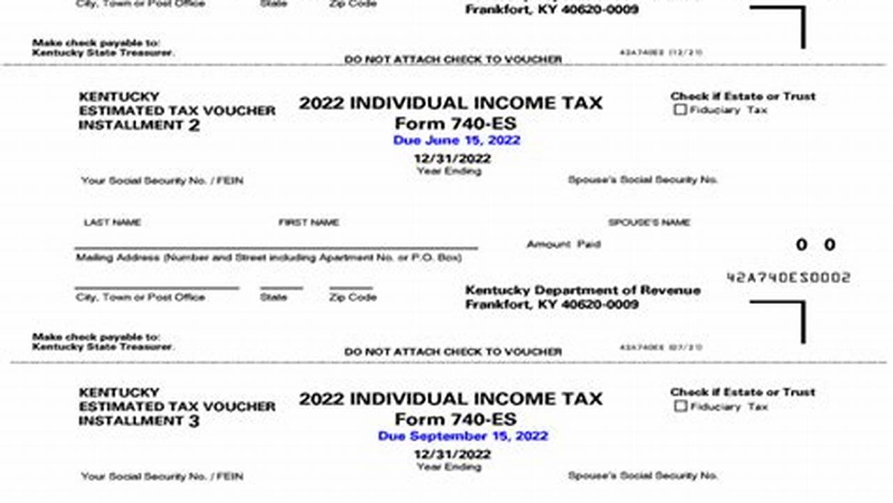 2024 Quarterly Tax Vouchers