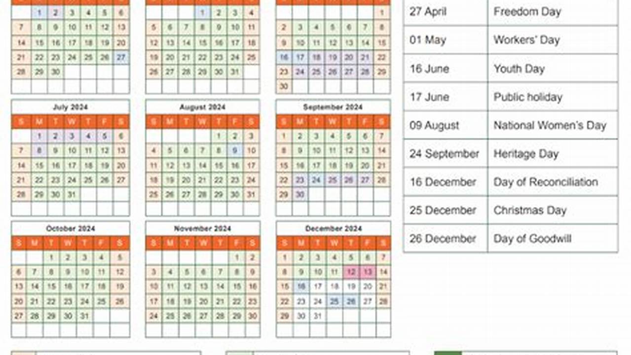 2024 School Calendar South Africa Pdf
