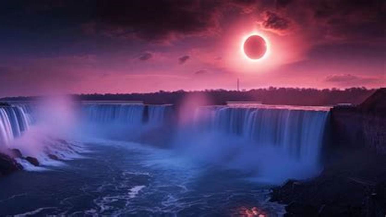 2024 Solar Eclipse In Niagara Falls;, 2024