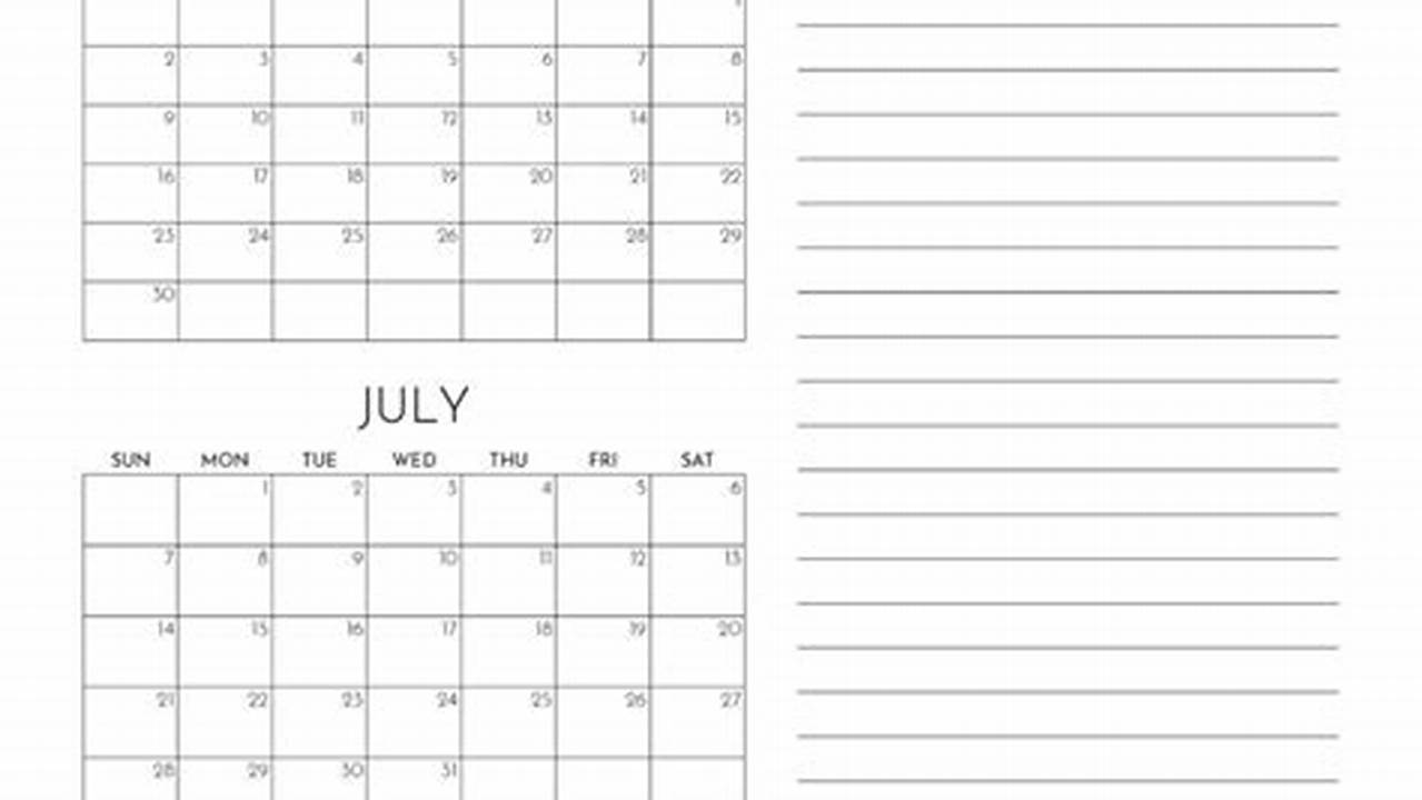 2024 Summer Calendar Color Chart 2024