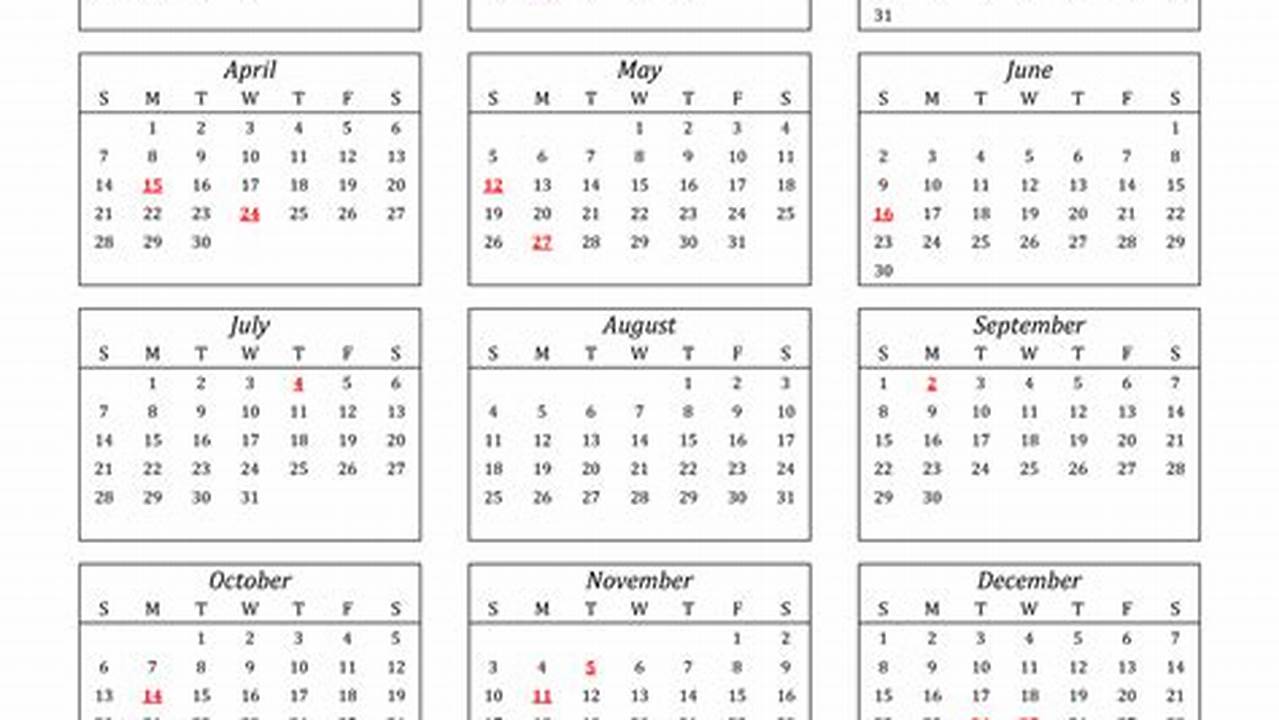 2024 Summer Calendar United States And Festivals