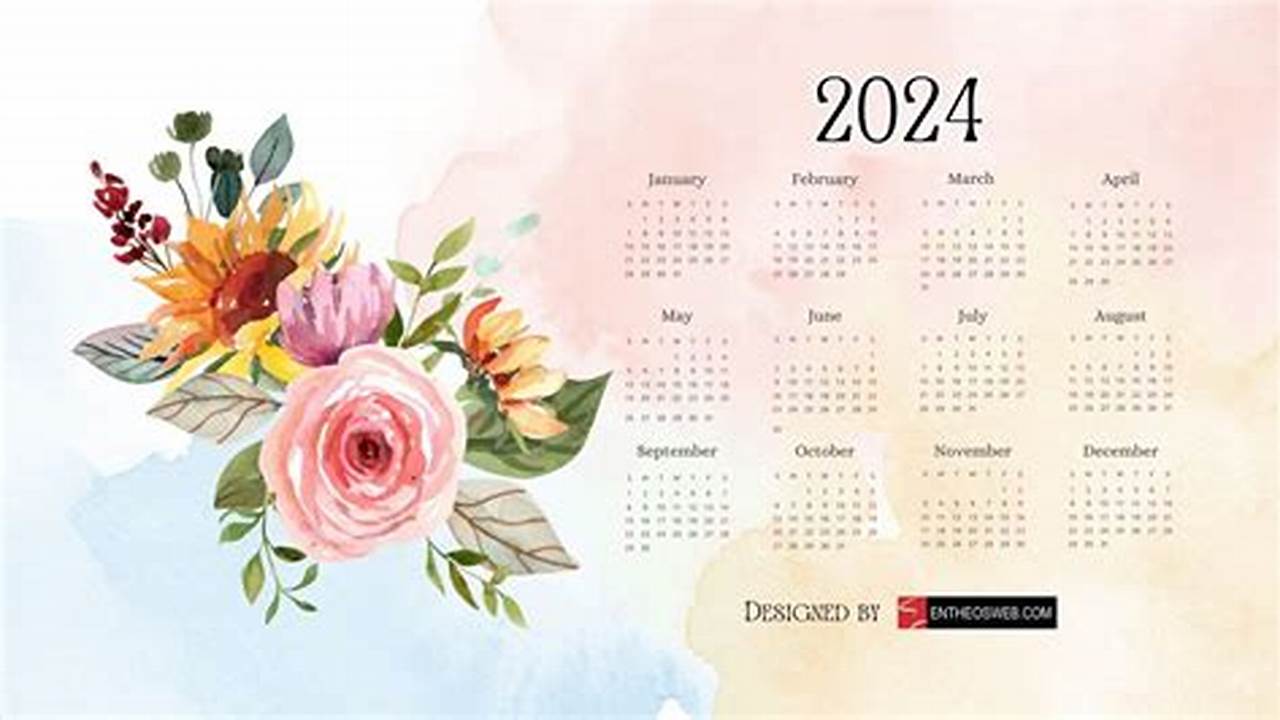 2024 Summer Calendar Wallpaper Images Free
