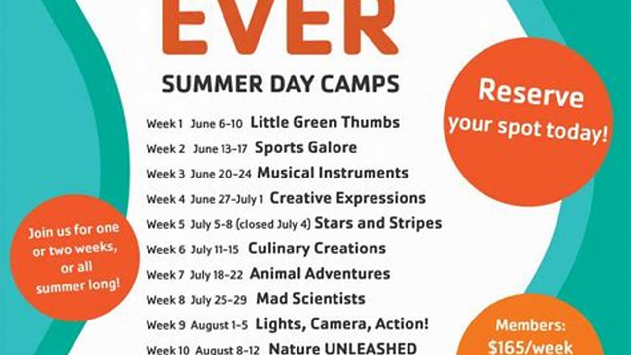 2024 Summer Day Camp Dates And Rates., 2024