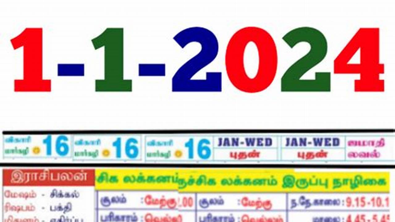 2024 Tamil Calendar Free Download Word